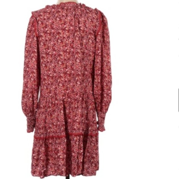 Max Studio Casual Red Print Dress - Picture 7 of 7